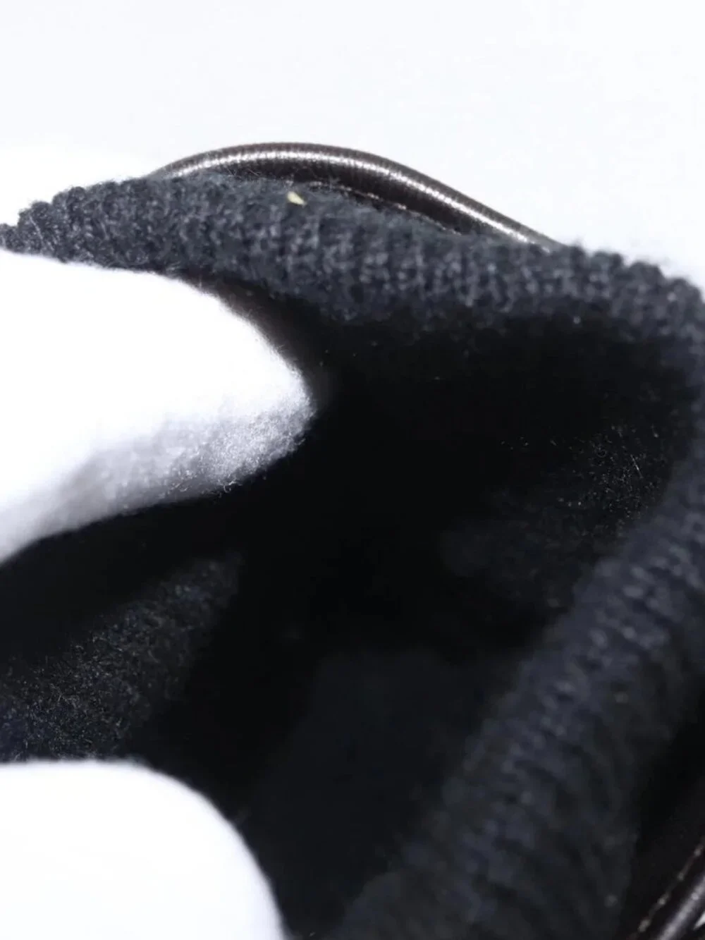 GUCCI Gloves Leather Black Auth bs33223